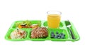 Serving tray with healthy food Royalty Free Stock Photo