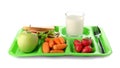 Serving tray with healthy food Royalty Free Stock Photo