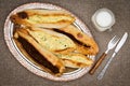 Serving of Turkish pide and ayran