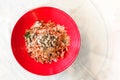 Serving of Yee Sang or Yusheng during Chinese New Year