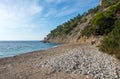 Ses Boques beach on the island of Ibiza Royalty Free Stock Photo