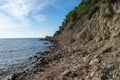 Ses Boques beach on the island of Ibiza Royalty Free Stock Photo