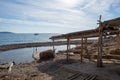 Ses Boques beach on the island of Ibiza Royalty Free Stock Photo