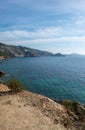 Ses Boques beach on the island of Ibiza Royalty Free Stock Photo