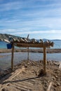 Ses Boques beach on the island of Ibiza Royalty Free Stock Photo