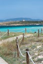 Ses Illetes beach in Formentera, Balearic Islands in Spain.