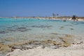 Ses Illetes in Formentera is a real paradise beach in Spain. Royalty Free Stock Photo