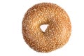 Sesame Bagel Isolated Royalty Free Stock Photo