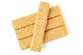 Sesame brittle Kozinaki, Chikki - traditional Indian sweet isolated