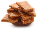 Sesame caramel candy Royalty Free Stock Photo