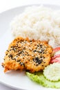 Sesame fried fish