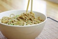 Sesame Noodles Royalty Free Stock Photo