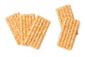 Sesame Seed Bars Isolated On White Background Royalty Free Stock Photo