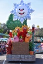 Sesame Street Christmas Parade at Sesame Street Land at SeaWorld Orlando in Florida Royalty Free Stock Photo