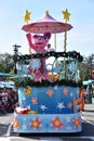 Sesame Street Christmas Parade at Sesame Street Land at SeaWorld Orlando in Florida Royalty Free Stock Photo