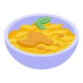 Sesame tahini food icon isometric vector. Seed cream