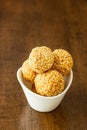 Sesame or til laddoo a Maharashtrian sweet