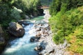 Sesia river in Scopello, Vercelli, Italy