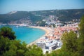 Sesimbra beach in Portugal Royalty Free Stock Photo