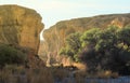 Sesriem Canyon, a natural gorge carved by the powerful Tsauchab River millions of years ago. Royalty Free Stock Photo