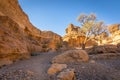 Sesriem Canyon, Sossusvlei, Namib-Naukluft National Park, Namibia. Royalty Free Stock Photo