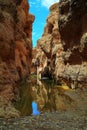 Sesriem canyon of Tsauchab river Royalty Free Stock Photo