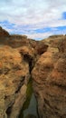 Sesriem canyon of Tsauchab river Royalty Free Stock Photo