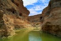 Sesriem canyon of Tsauchab river, Sossusvley Namibia Royalty Free Stock Photo