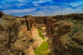 Sesriem canyon of Tsauchab river, Sossusvley Namibia Royalty Free Stock Photo