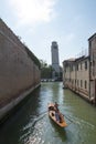 Sestiere di Castello in Venice with its characteristic buildings Royalty Free Stock Photo