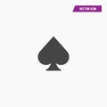 Card black spades icon in trendy flat style. Royalty Free Stock Photo