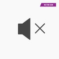 Sound Icon - Sound Off, Mute Icon Vector