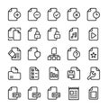 Files - 25 icons image. Royalty Free Stock Photo