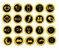Set of 20 useful technology icons