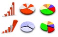 Set of 6 graph icons