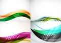 Set of abstract backgrounds. Elegant colorful Royalty Free Stock Photo
