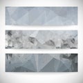 Set of abstract backgrounds, molecule structure, Royalty Free Stock Photo