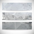Set of abstract backgrounds, molecule structure, Royalty Free Stock Photo