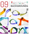 Set of abstract backgrounds Royalty Free Stock Photo
