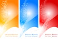 Set of abstract banners Royalty Free Stock Photo