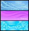 Set abstract banners Royalty Free Stock Photo