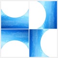 Set of Abstract Blue Background Royalty Free Stock Photo