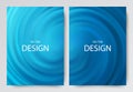 Set of abstract blue backgrounds. Blue vector swirl. Royalty Free Stock Photo