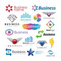 Set of abstract business logos Royalty Free Stock Photo