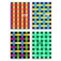 Set of Abstract Cards with Layers Overlap. Royalty Free Stock Photo