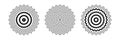 Set of Abstract Circle Zig Zag Lines Patterns Royalty Free Stock Photo