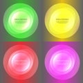Set abstract color glow light effect