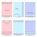 Set of abstract colorful brochure templates Royalty Free Stock Photo