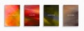 Set of abstract colorful covers, templates, banners, placards, brochures, cards, flyers and etc. Vector painting posters Royalty Free Stock Photo