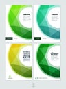 Set of abstract colorful layout brochure, magazine, flyer design